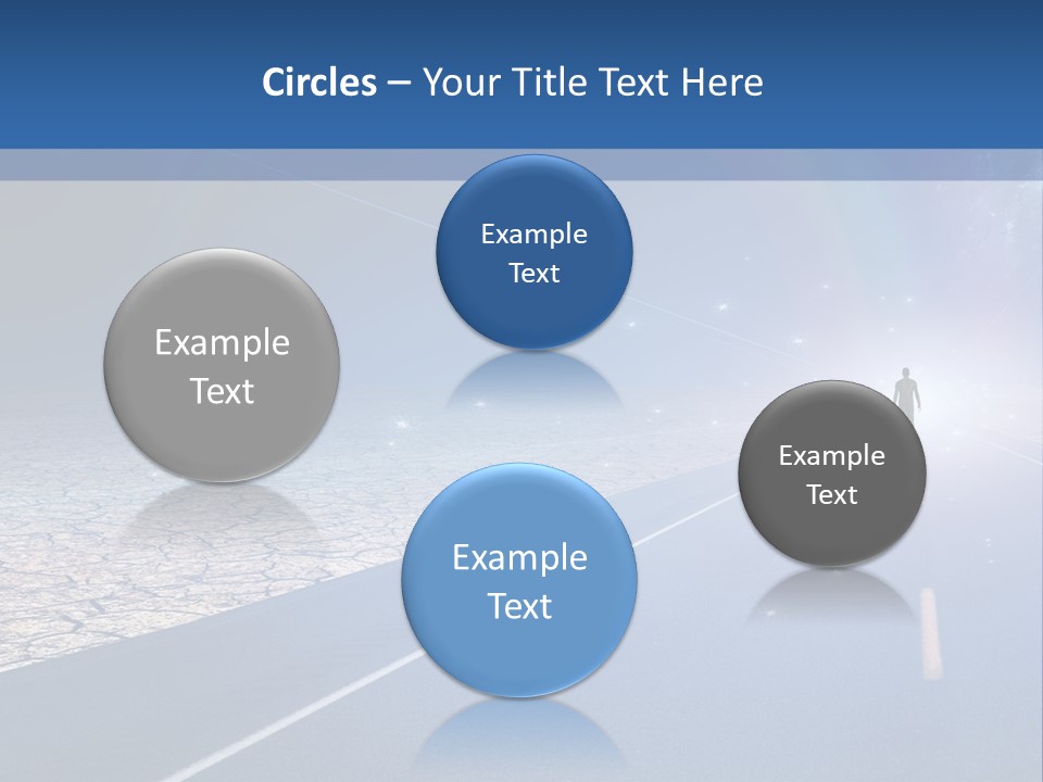 Walk Background Sun PowerPoint Template