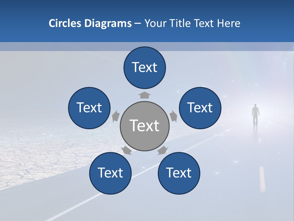 Walk Background Sun PowerPoint Template