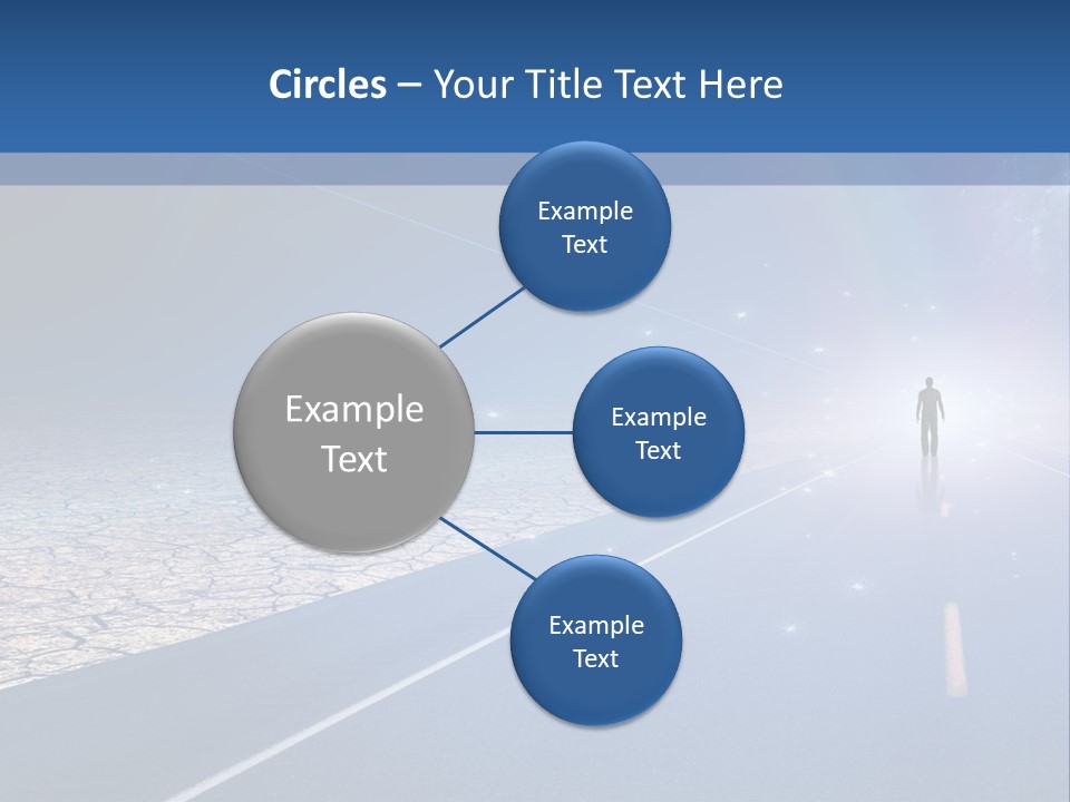 Walk Background Sun PowerPoint Template