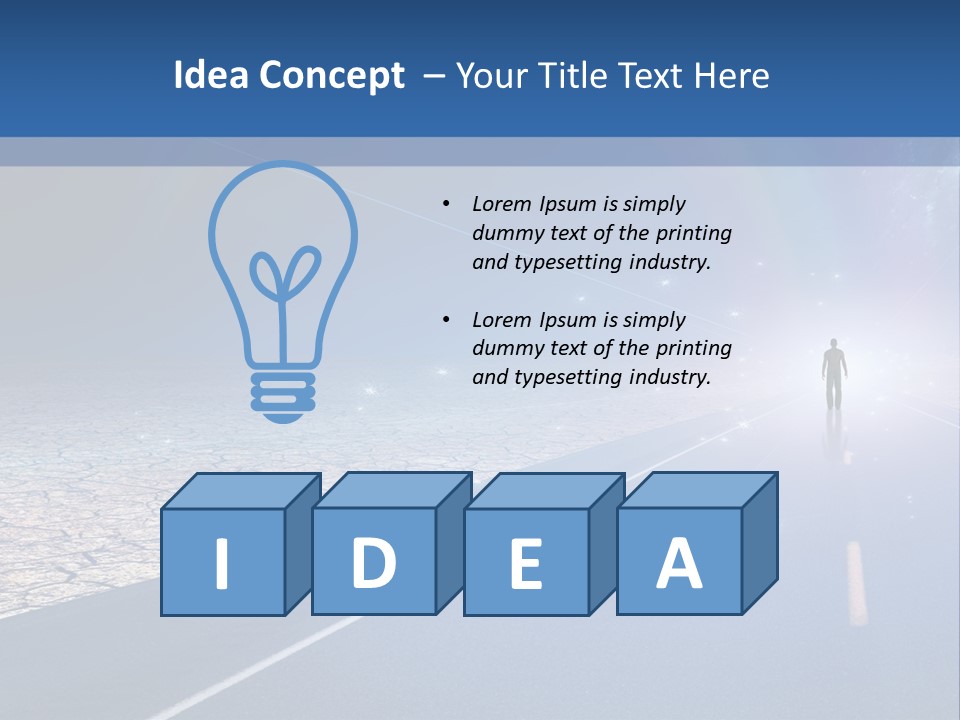 Walk Background Sun PowerPoint Template