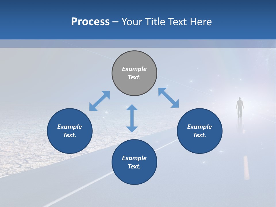 Walk Background Sun PowerPoint Template