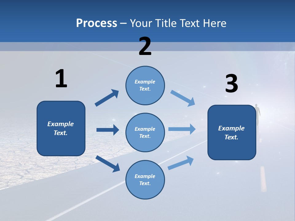 Walk Background Sun PowerPoint Template