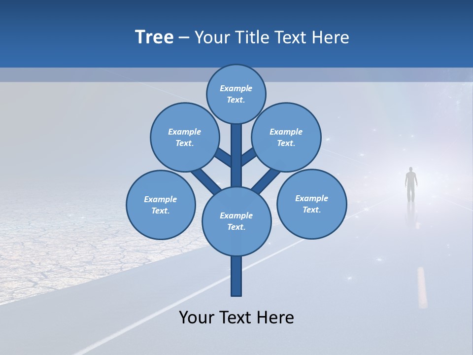 Walk Background Sun PowerPoint Template