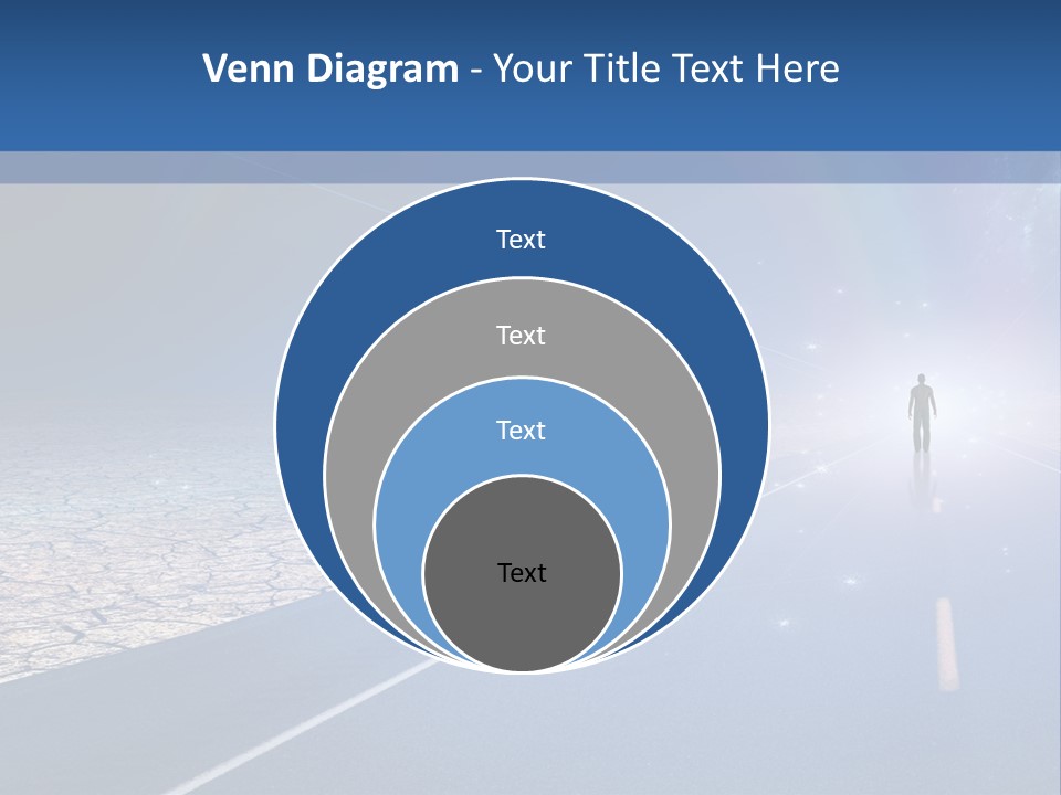 Walk Background Sun PowerPoint Template