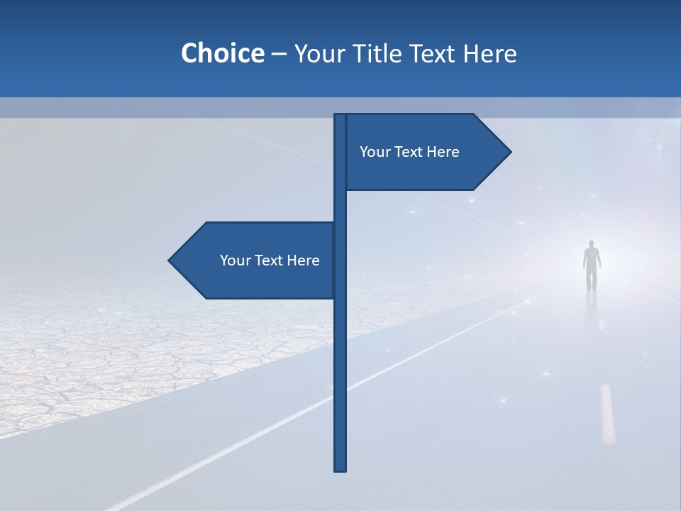 Walk Background Sun PowerPoint Template