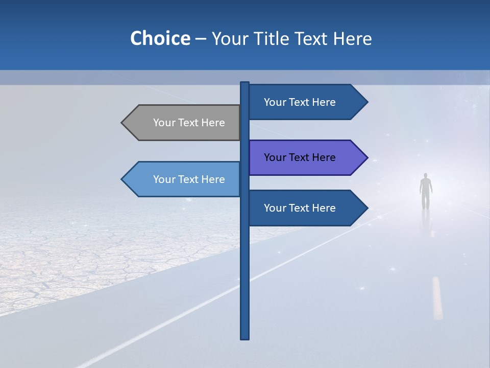 Walk Background Sun PowerPoint Template