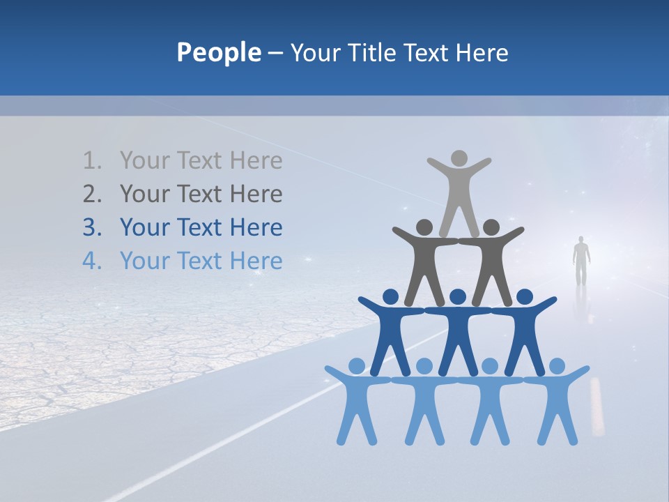 Walk Background Sun PowerPoint Template