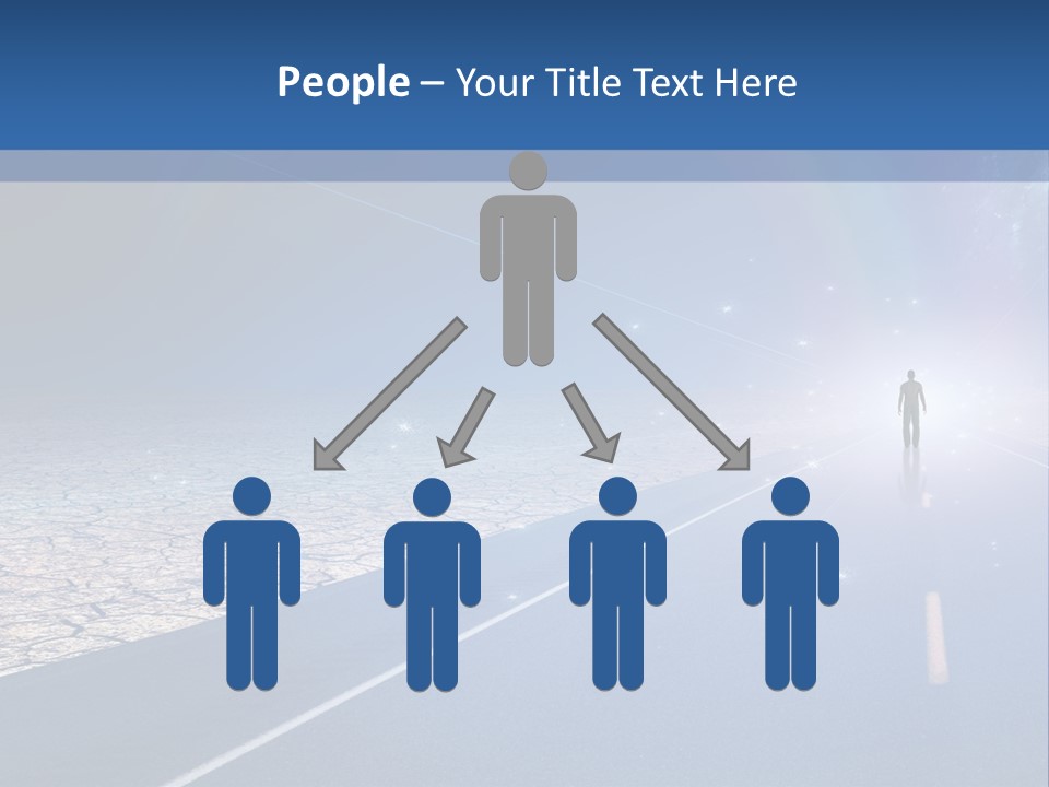 Walk Background Sun PowerPoint Template