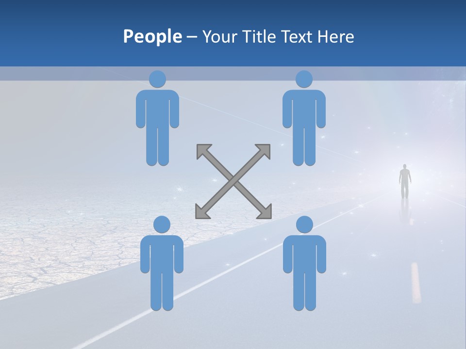 Walk Background Sun PowerPoint Template