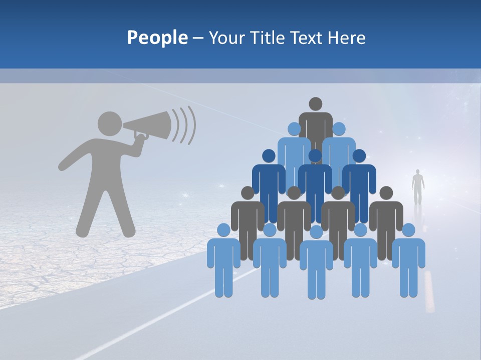 Walk Background Sun PowerPoint Template