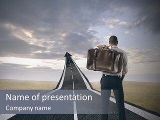 Direction Career Arrow PowerPoint Template