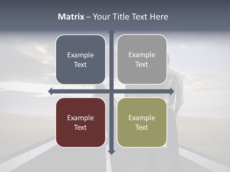 Direction Career Arrow PowerPoint Template