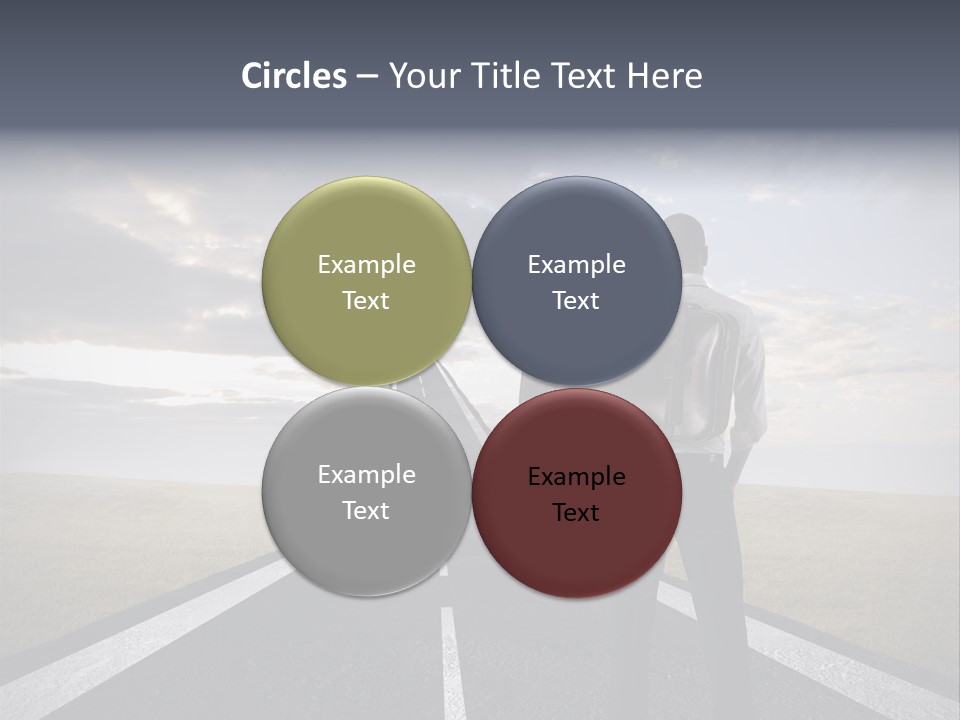 Direction Career Arrow PowerPoint Template