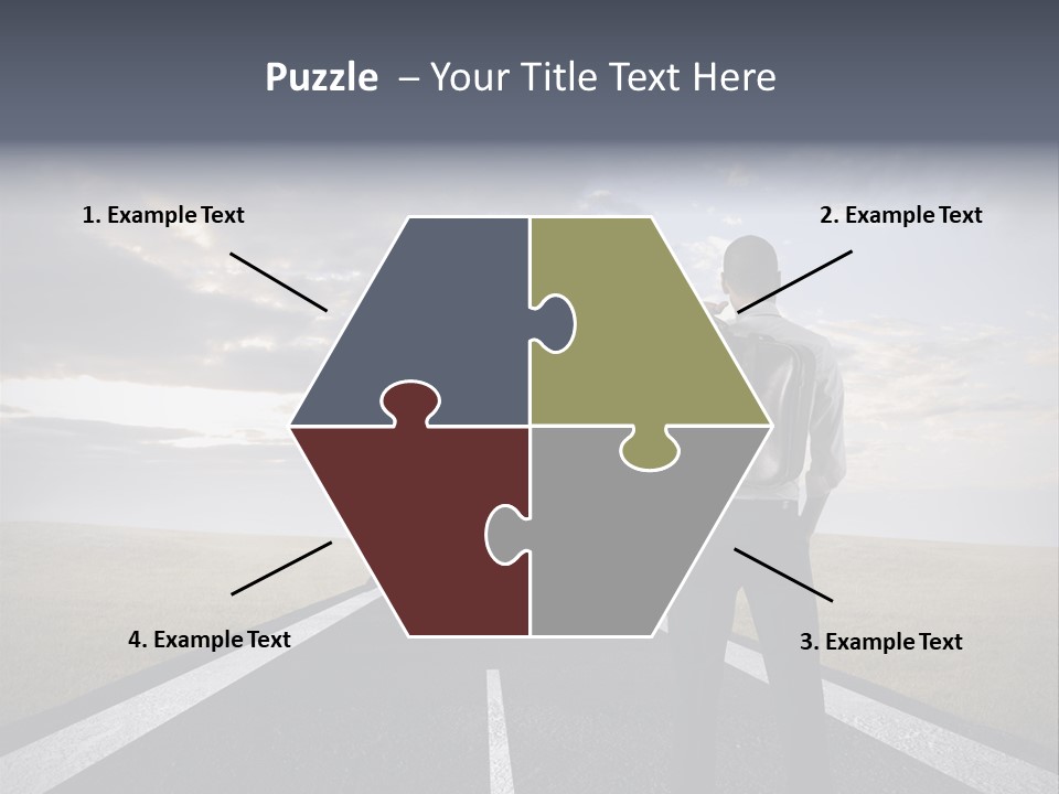 Direction Career Arrow PowerPoint Template