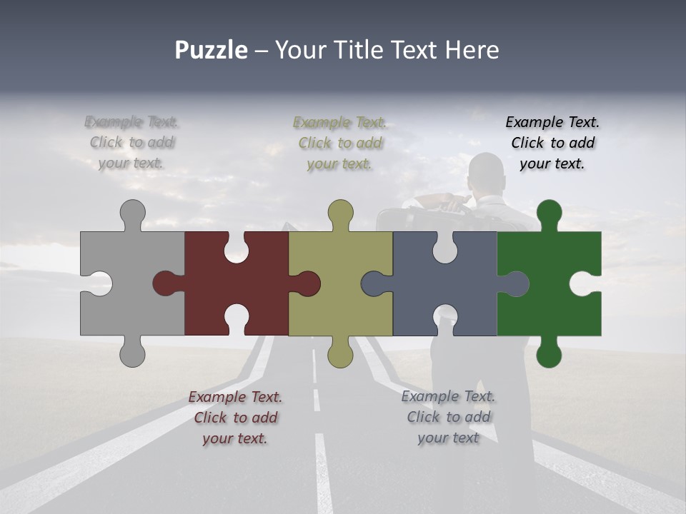 Direction Career Arrow PowerPoint Template