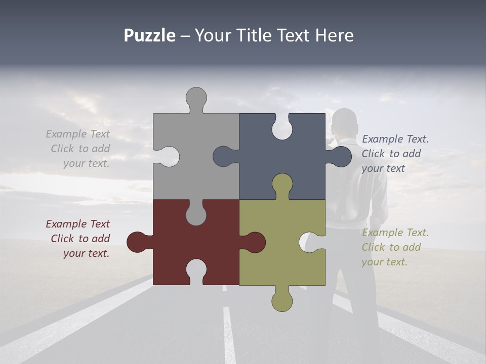 Direction Career Arrow PowerPoint Template