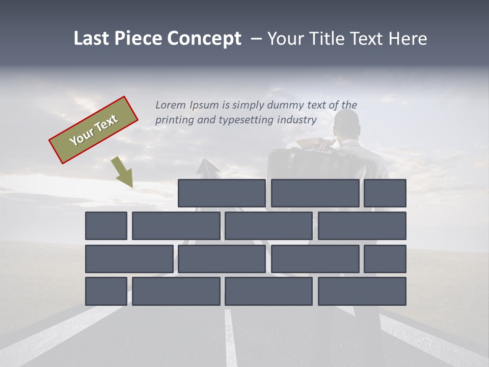 Direction Career Arrow PowerPoint Template