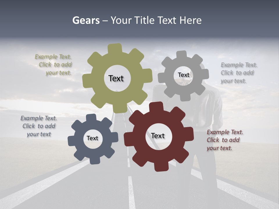 Direction Career Arrow PowerPoint Template