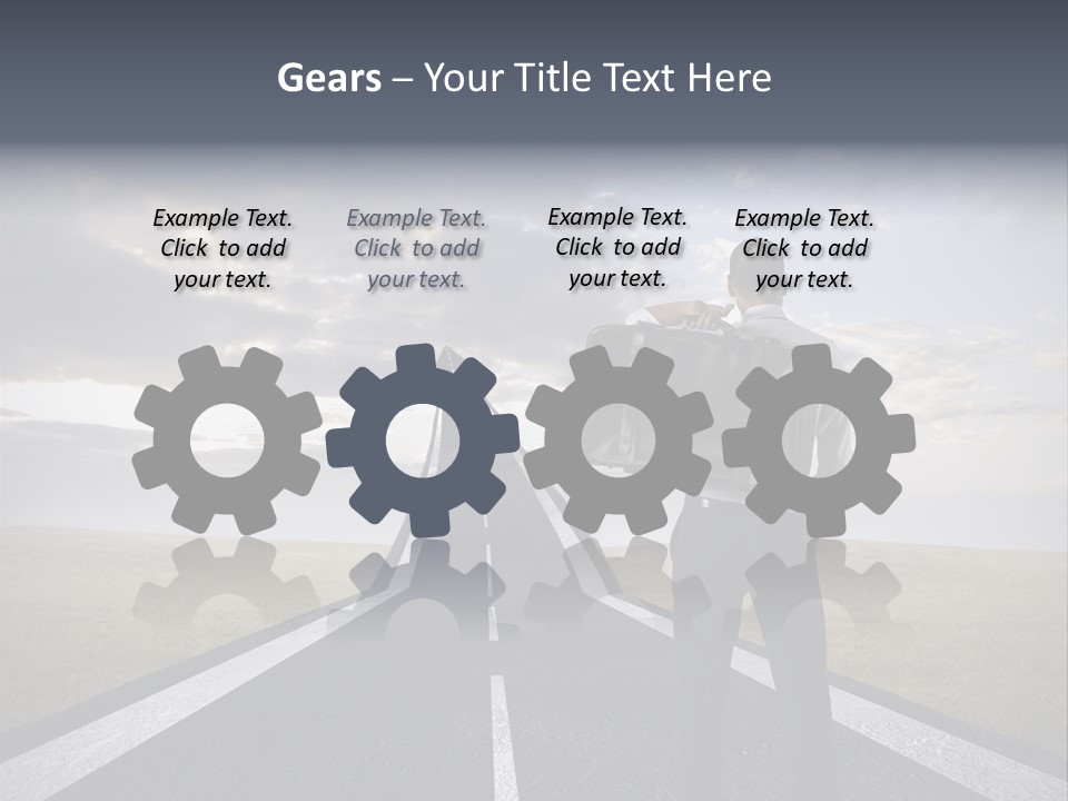 Direction Career Arrow PowerPoint Template