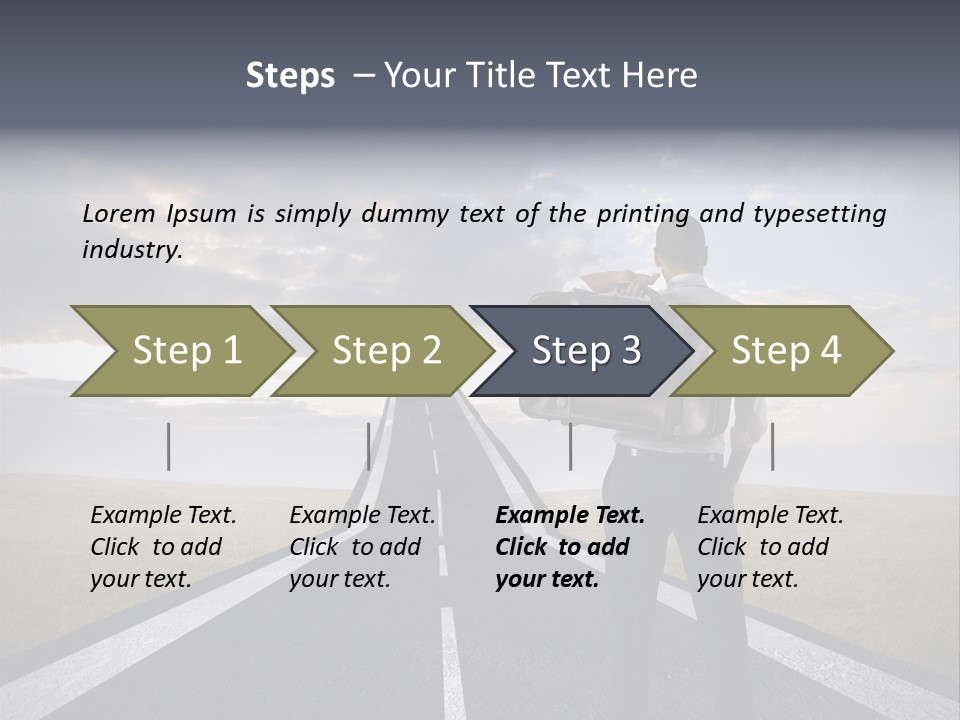 Direction Career Arrow PowerPoint Template