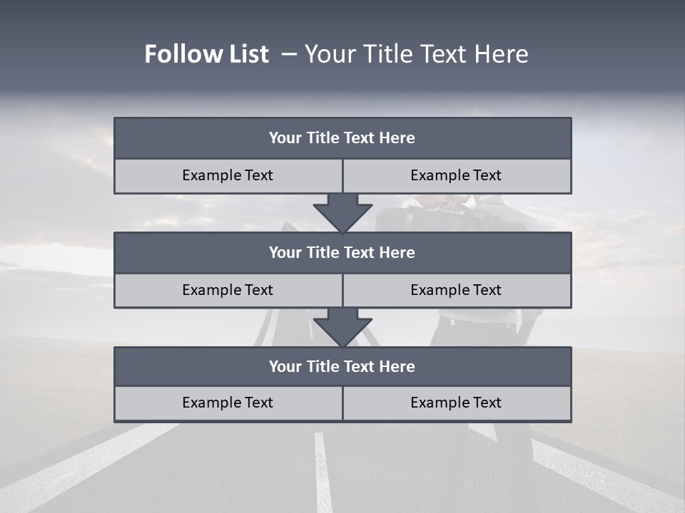 Direction Career Arrow PowerPoint Template