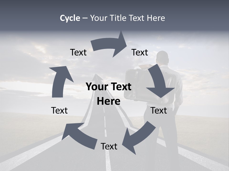 Direction Career Arrow PowerPoint Template