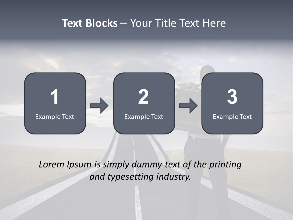 Direction Career Arrow PowerPoint Template