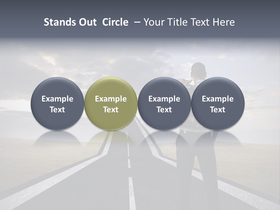 Direction Career Arrow PowerPoint Template