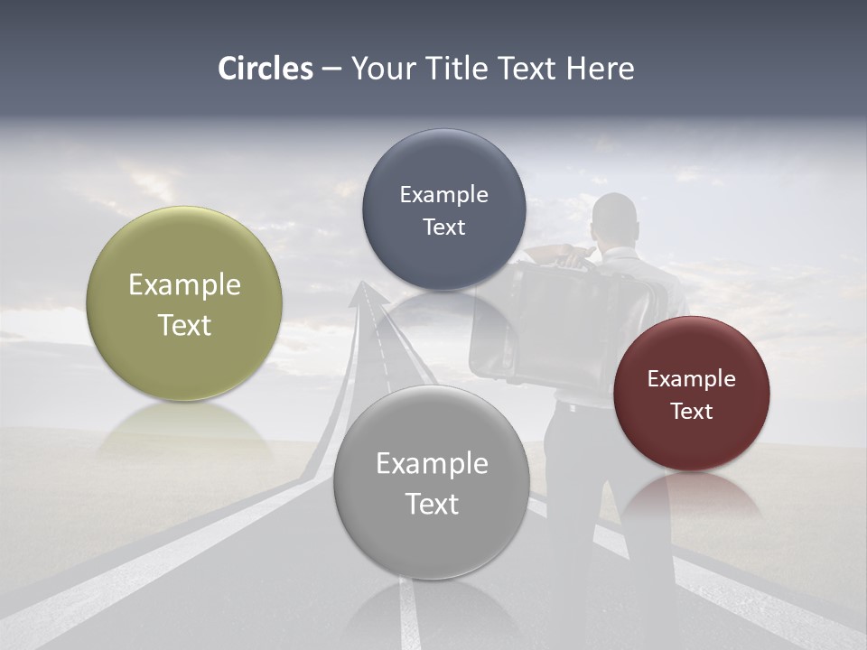 Direction Career Arrow PowerPoint Template