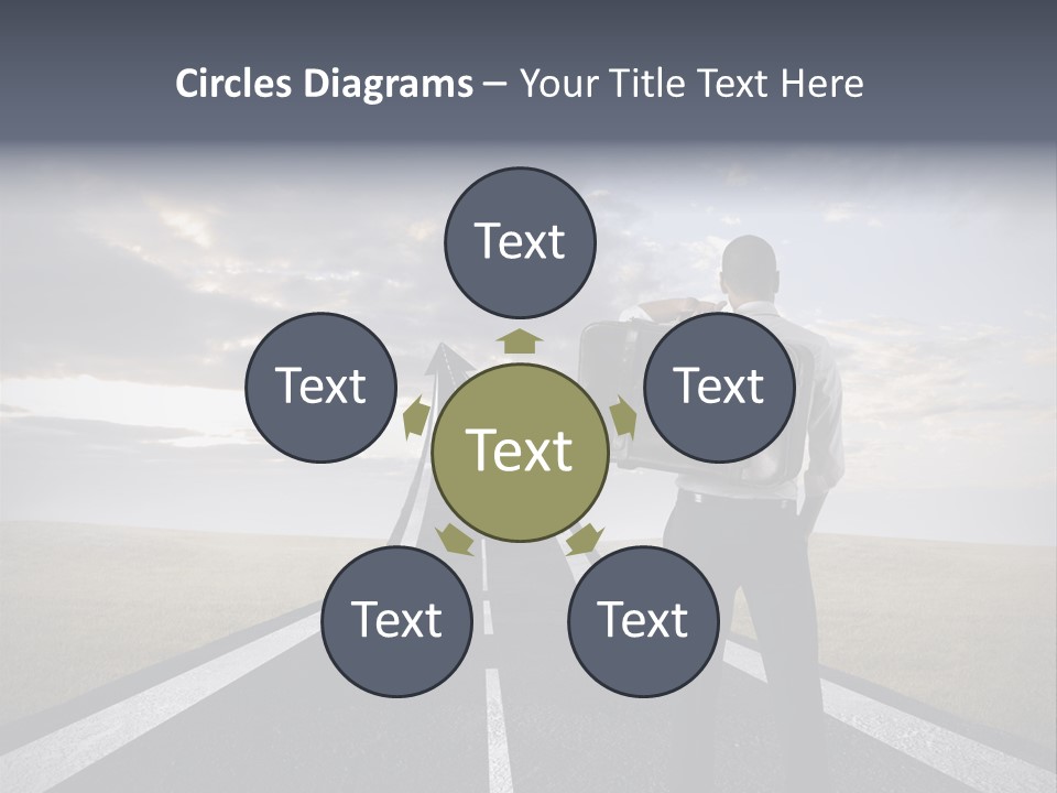 Direction Career Arrow PowerPoint Template