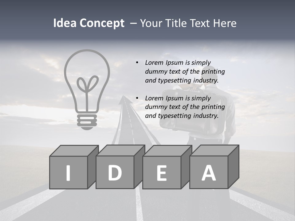 Direction Career Arrow PowerPoint Template