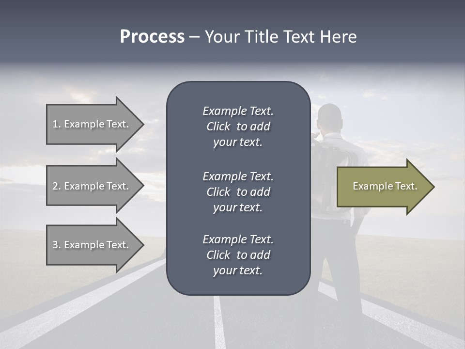 Direction Career Arrow PowerPoint Template