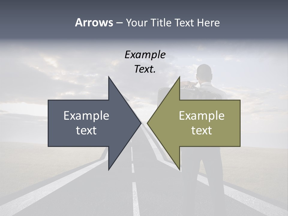 Direction Career Arrow PowerPoint Template