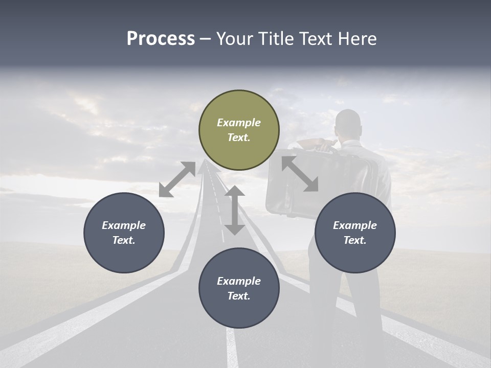 Direction Career Arrow PowerPoint Template