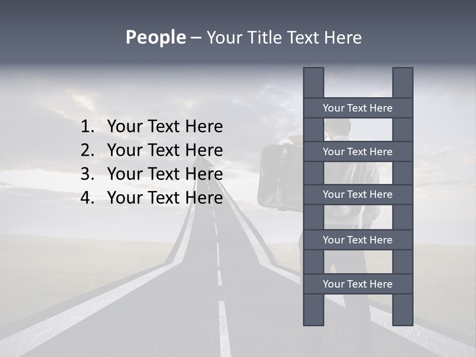 Direction Career Arrow PowerPoint Template