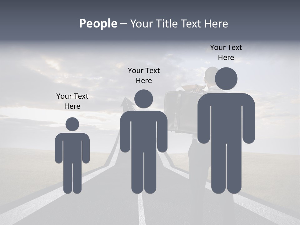 Direction Career Arrow PowerPoint Template