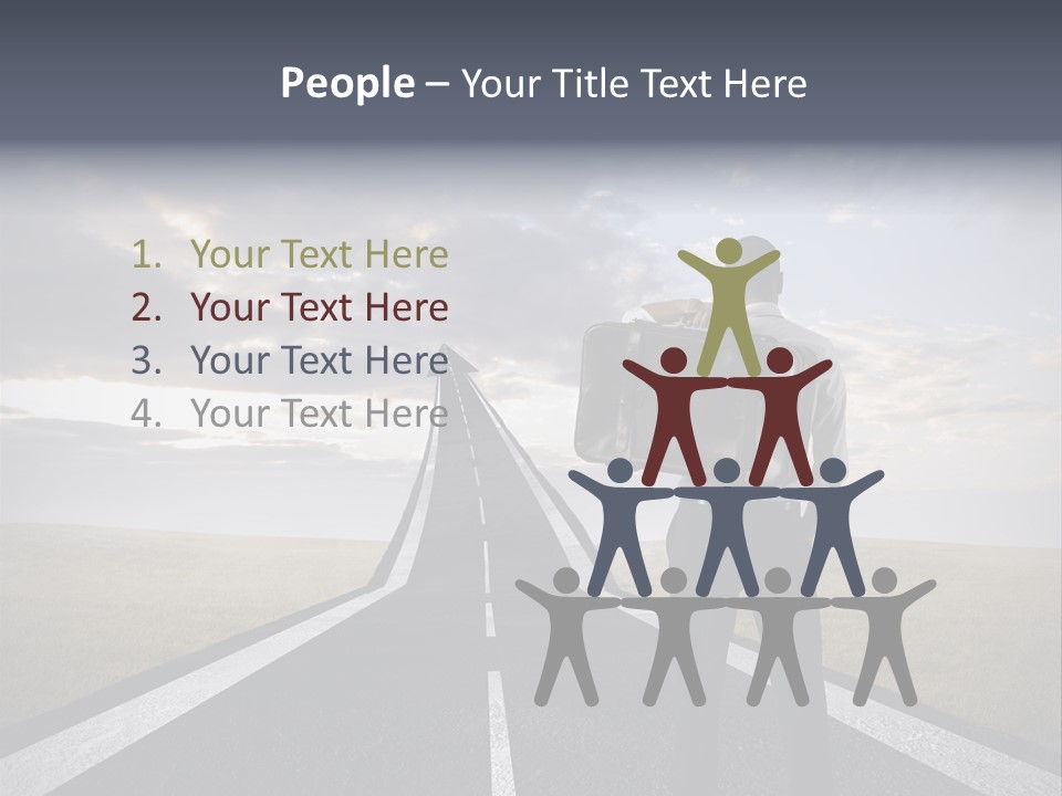 Direction Career Arrow PowerPoint Template