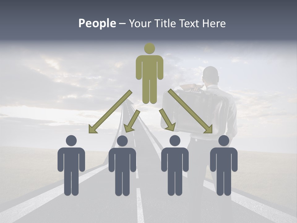 Direction Career Arrow PowerPoint Template