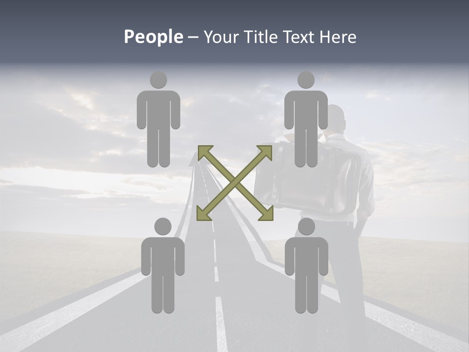 Direction Career Arrow PowerPoint Template