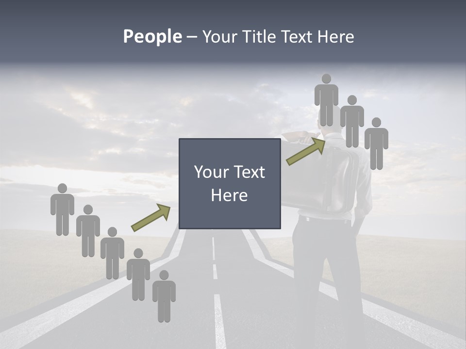 Direction Career Arrow PowerPoint Template