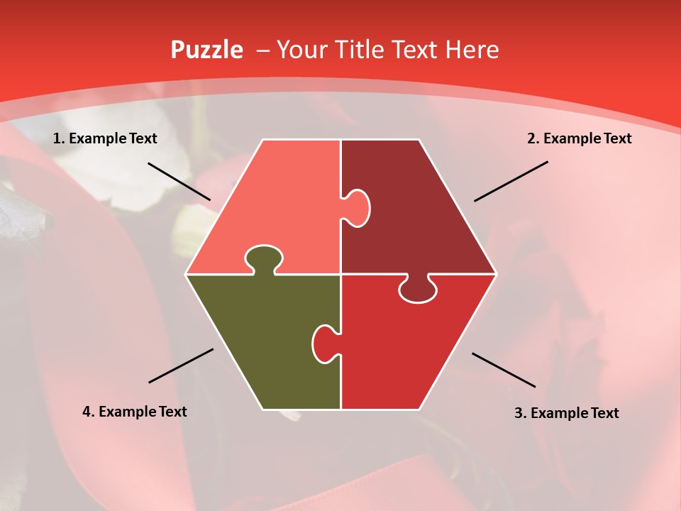 Texture Bow Red PowerPoint Template