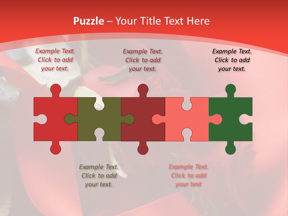 Texture Bow Red PowerPoint Template