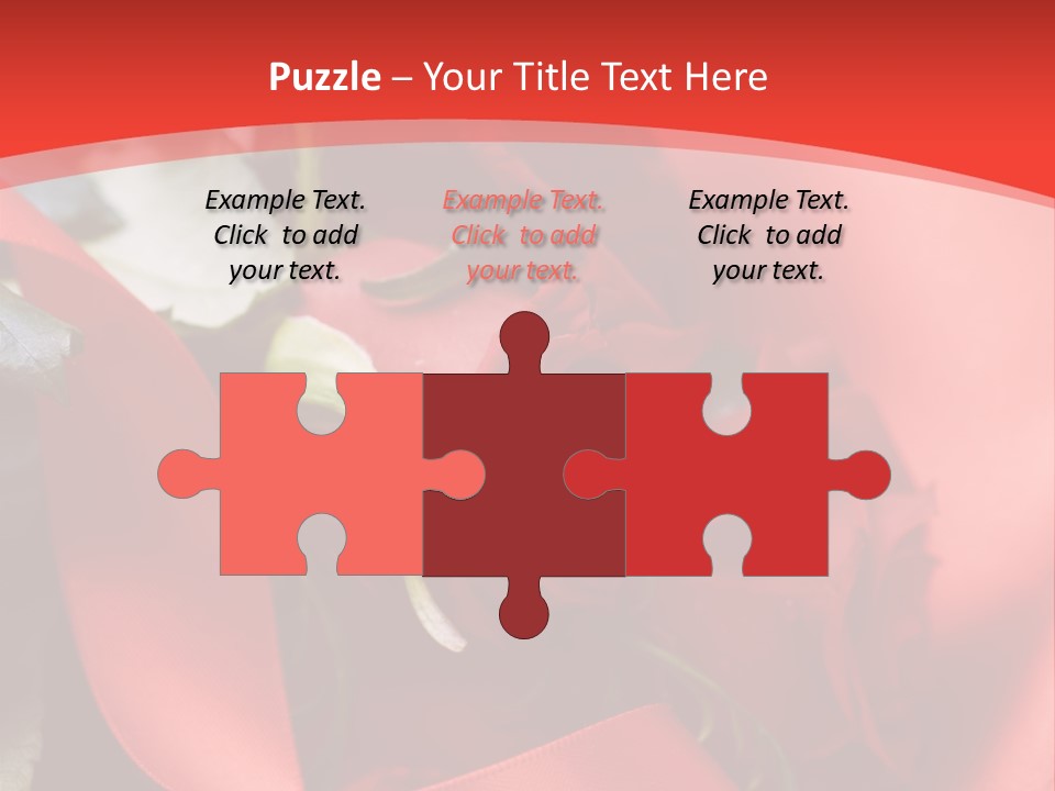 Texture Bow Red PowerPoint Template