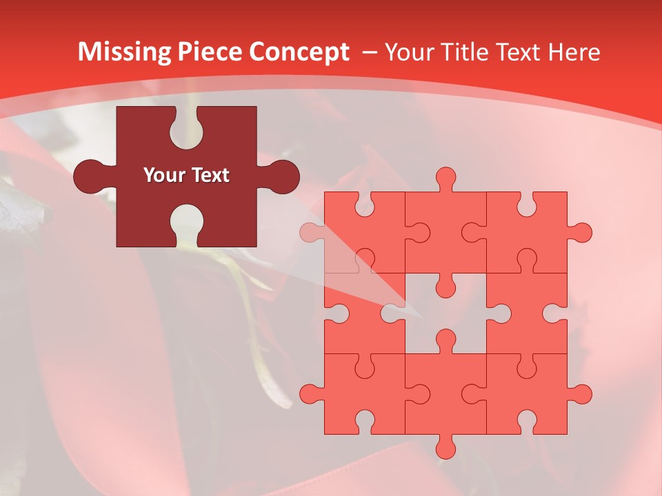 Texture Bow Red PowerPoint Template