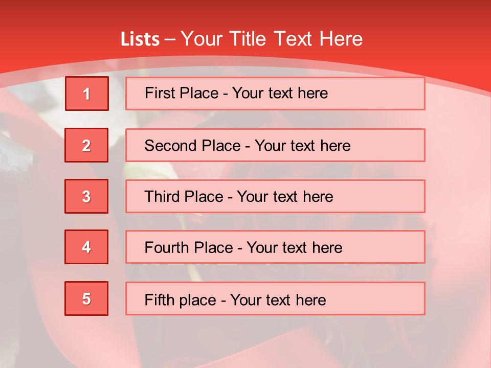Texture Bow Red PowerPoint Template
