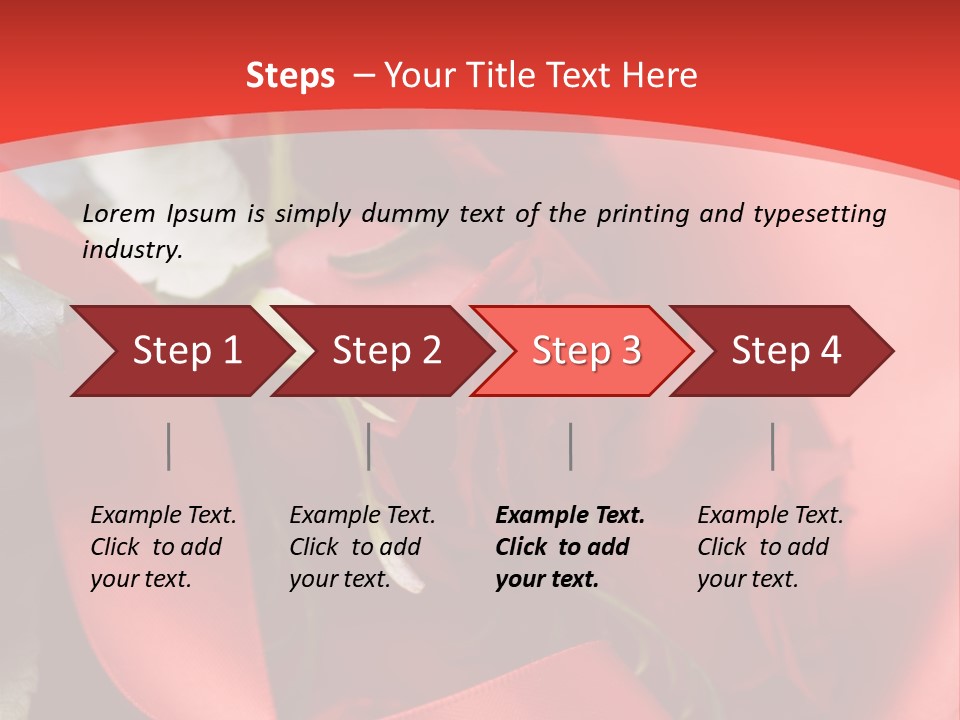 Texture Bow Red PowerPoint Template