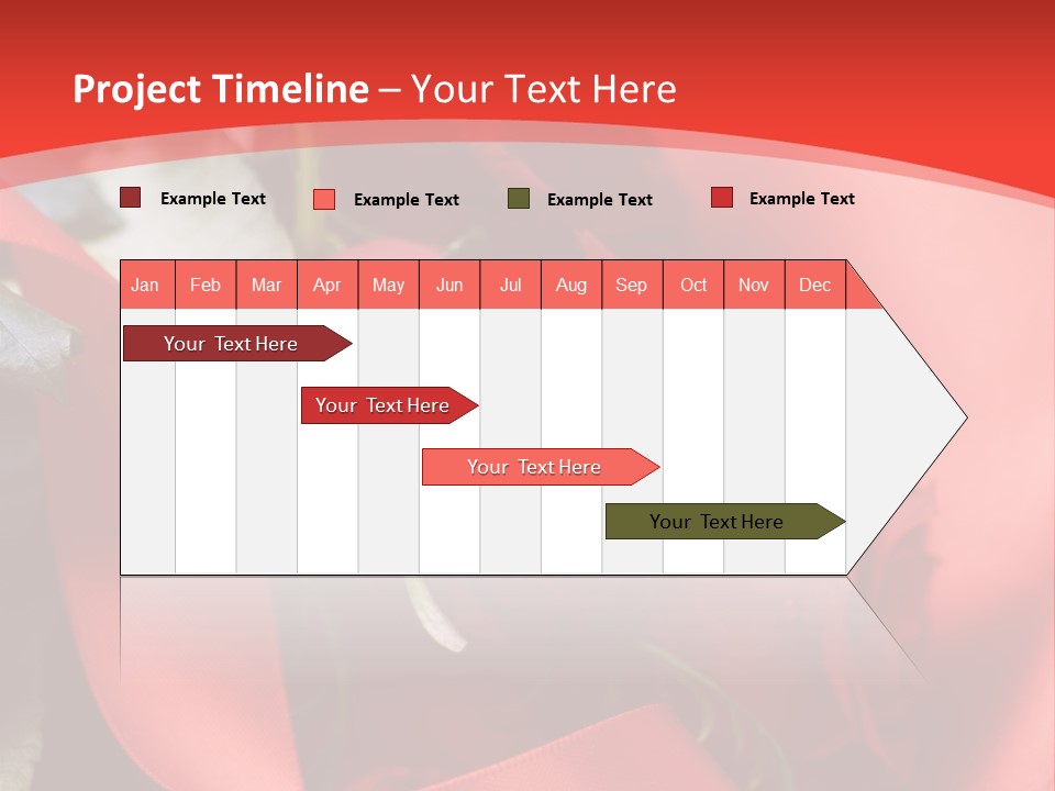 Texture Bow Red PowerPoint Template