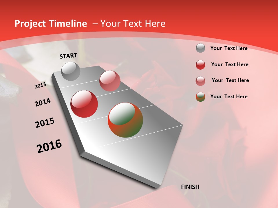 Texture Bow Red PowerPoint Template