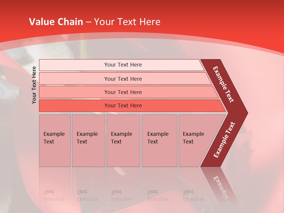 Texture Bow Red PowerPoint Template