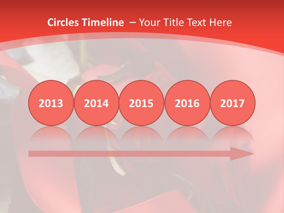 Texture Bow Red PowerPoint Template